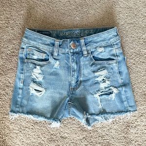 American Eagle High-Waisted Denim Shorts